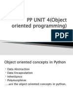 PP UNIT 4 (Object Oriented Programming)