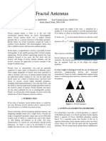 Fractal Antennas: Ahmed Kiani, 260059400 Syed Takshed Karim, 260063503 Serder Burak Solak, 260141304