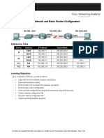 Lab 1.5.1: Cabling A Network and Basic Router Configuration: Topology Diagram