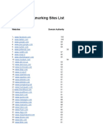 Social Bookmarking Sites List 