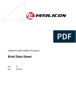 Brief Data Sheet: Hi3521A H.264 CODEC Processor