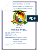 Union Aduanera Informe OFICIAL