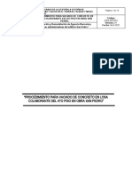 CGS-PD-0xx - Procedimieto para Vaciado de Concreto en Losa Colaborante 4to Piso Rev001