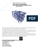 Structural Analysis: Proposed Three (3) Storeys Residential