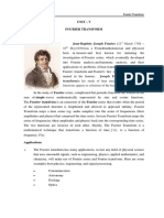 Unit V Fourier Transform PDF