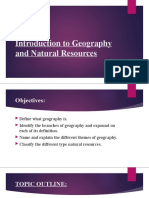 Introduction To Geography and Natural Resources