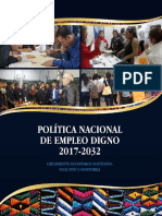 Politica Nacional de Empleo Digno