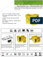 Industrial 8 Port Ethernet Switch 10/100 SW-508: UK +44 (0) 151 220 2500 // USA +1 855 958 2502 // JAPAN +81-3-3683-0509