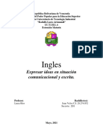 Expresa Ideas de Comparaciòn, Contraste, Etc en El Idioma Ingles