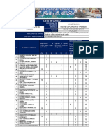 Lista de Cotejo