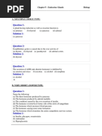 Chapter 9 - Endocrine Glands