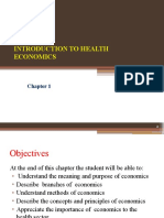 Introduction To Health Economics