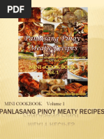 Panlasang Pinoy Meaty Recipes: Mini Cookbook Volume 1