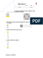 Matematicas 5 EVALUACION TRIMESTRE 2 SOLUCIONARIO