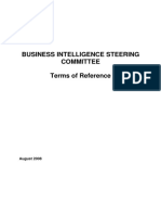 (Article) BI Steering Commiitee - Terms of Reference (2008)