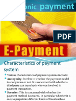 VII.E Payment System