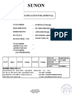 Sunon: Specification For Approval