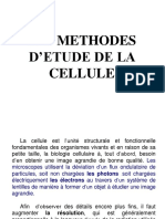 Rappel-Methodes Etude Cellule2016