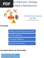 Clase I2 02 Circuito Eléctrico Voltaje Intensidad y Resistencia