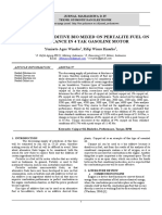 The Effect of Additive Bio Mixed On Pertalite Fuel On Performance in 4 Tak Gasoline Motor