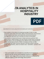 Data Analytics in Hospitality Industry