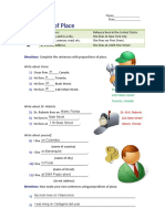 Prepositions of Place