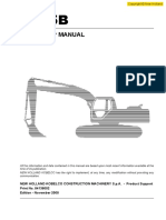 New Holland E135B Crawler Excavator Service Manual