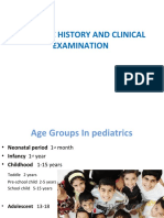 Pediatric History and Clinical Examination