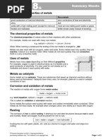 The Physical Properties of Metals: Summary Sheets