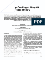 Strain-Age Cracking of Alloy 601 Tubes at 600 C: Henrik Stahl