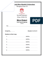 Micro Project Formats - WPD