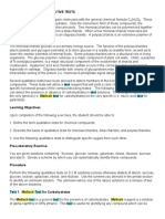 CARBOHYDRATES Qualitative Tests