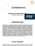 Electrostatica: Campos Electromagneticos