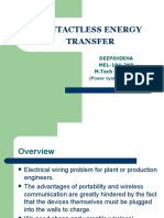 Contactless Energy Transfer: Deepshikha MEL-194-2K9 M.Tech 2nd Sem (Power System & Drives)