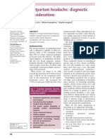 Postpartum Headache: Diagnostic Considerations: Sue Yin Lim, Nikos Evangelou, Sibylle Jürgens