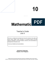 Mathematics 10 - Q4