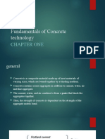 Chapter 1 Fundamentals Concrete Technology