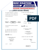 Transformaciones Trigonométricas 2 para Cuarto de Secundaria