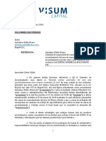 Comunicado de La Solicitud Antonino Ciulla