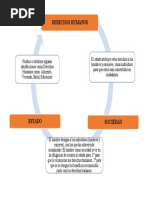 Esquema de Relación Entre El Estado, La Sociedad y Los Derechos Humanos