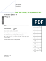 2018 Cambridge Lower Second Progression Test Science Stage 9 QP Paper 1 - tcm143-430411