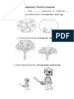 Prueba de Pre Kinder Matematicas