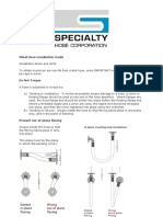 Metal Hose Installation Guide