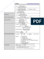 Formulas de Disoluciones y Gases PDF