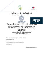 Georeferencia de Vulneración de Derechos de Infancia en Iquique