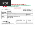 Official Receipt - Klinik Layong Kinabatangan PDF