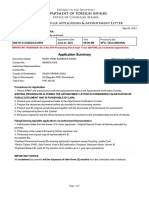 Application Summary: IMPORTANT REMINDER: Be at The DFA Processing Site at Least 1 Hour BEFORE Your Scheduled Appointment