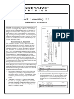 Fork Lowering Kit Installation Instructions