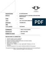 Introduction To Shipping and Maritime Regulation (Sup)