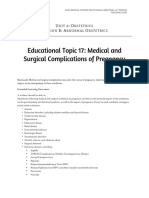 Educational Topic 17 - Medical and Surgical Complications of Pregnancy